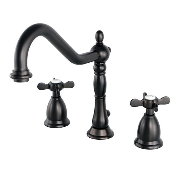 Kingston Brass 8" Widespread Bathroom Faucet, Oil Rubbed Bronze KS1995BEX - main